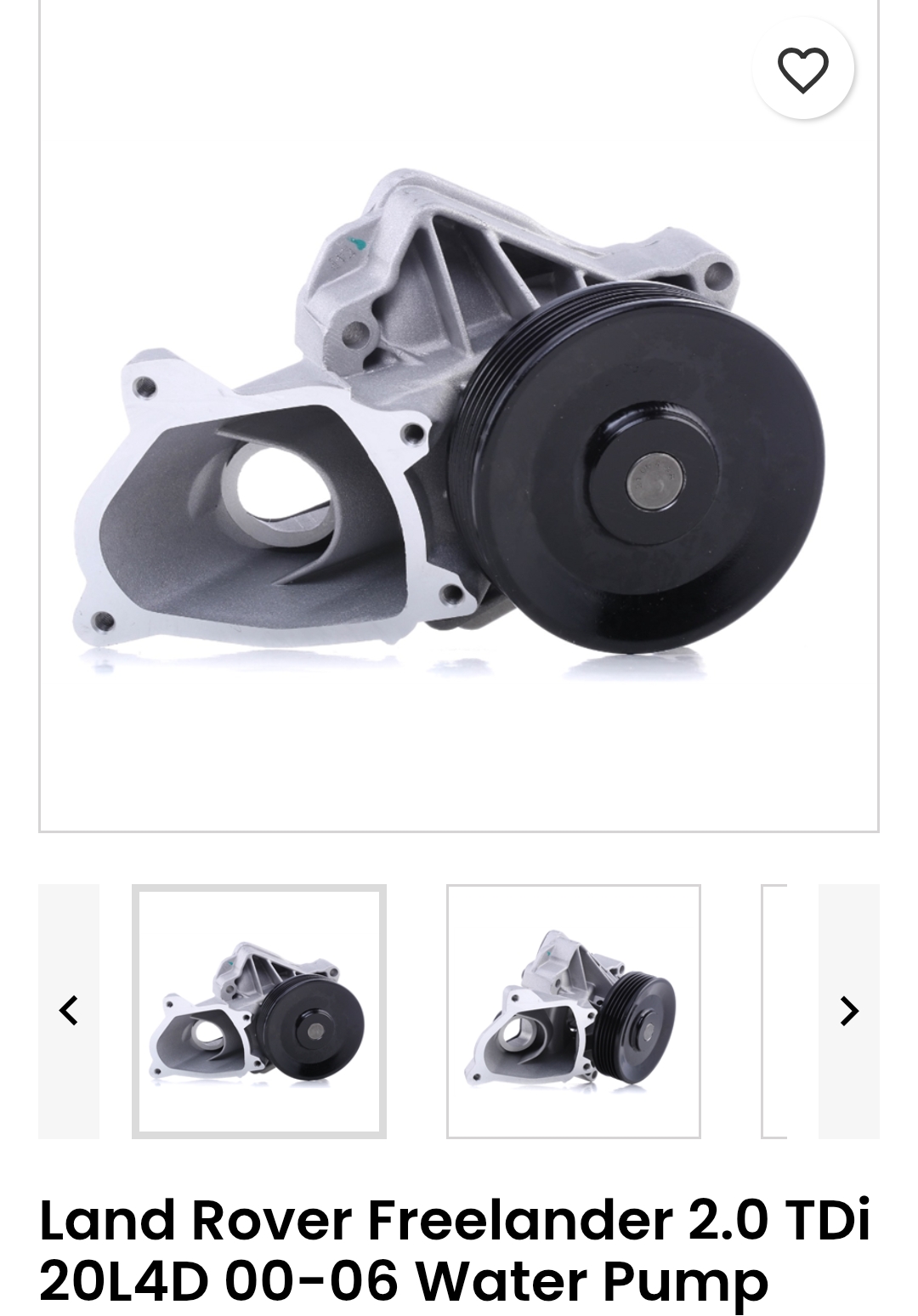 BMW/Land Rover Freelander water pump - Private Seller