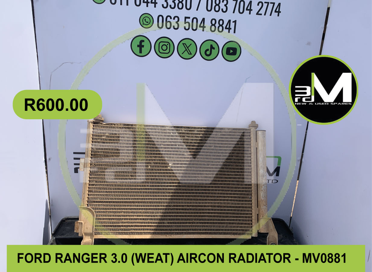 Aircon Radiator- Ford Ranger 3.0 - Private Seller Aircon Radiator- Ford Ranger 3.0 - Private Seller