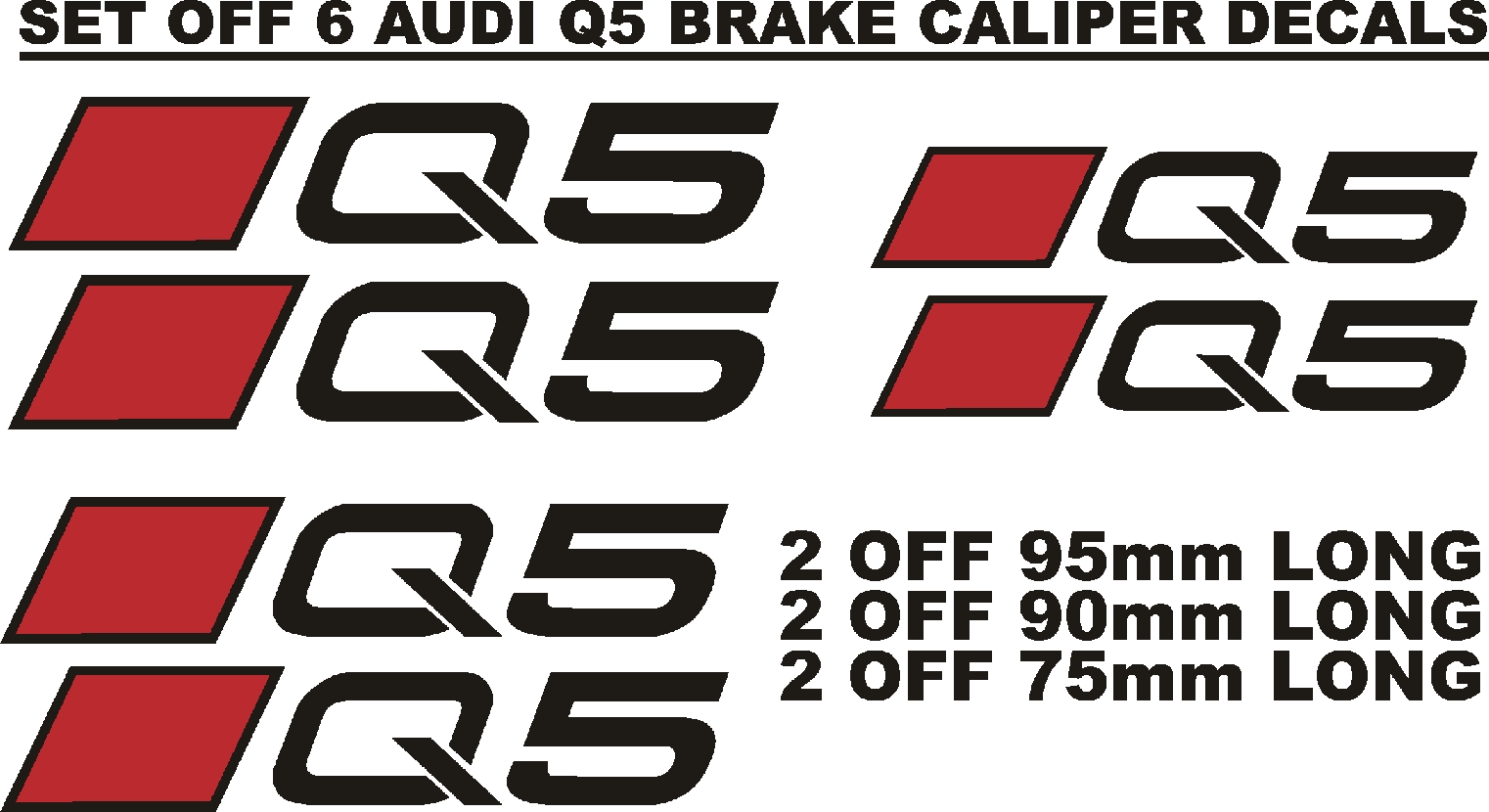 Audi S5 & SQ5 brake caliper stickers decals sets - Private Seller Audi S5 & SQ5 brake caliper stickers decals sets - Private Seller