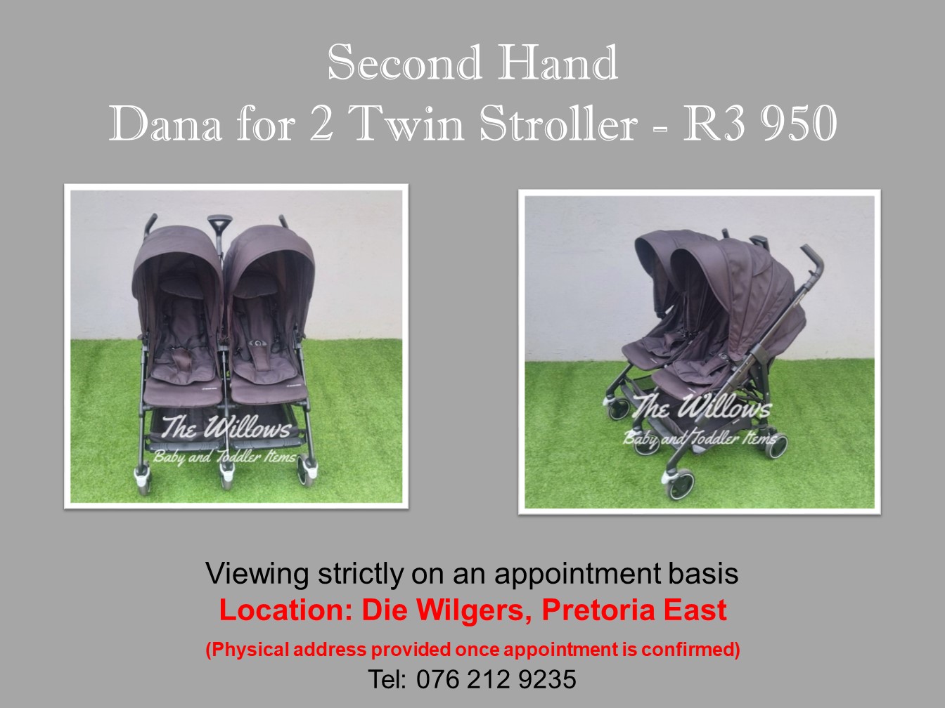 twin stroller second hand