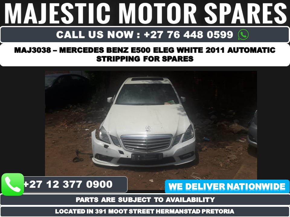 MAJ3038 Mercedes benz E500 Eleg 2011 white stripping used spares used parts - Private Seller MAJ3038 Mercedes benz E500 Eleg 2011 white stripping used spares used parts - Private Seller