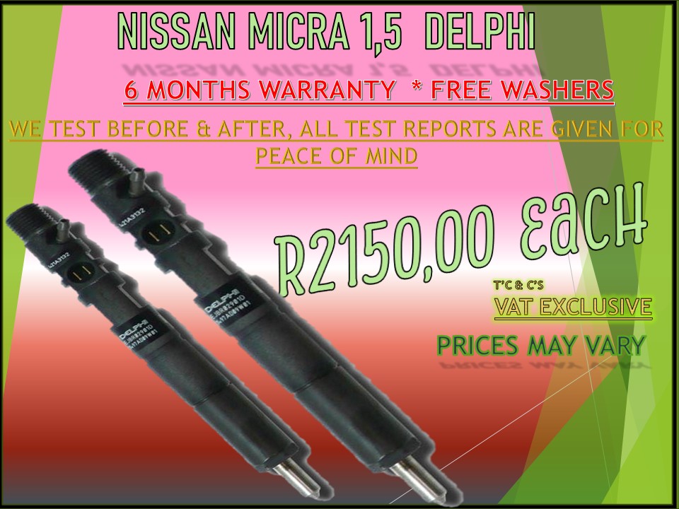 Nissan Micra 1.5 Diesel Injectors - Private Seller Nissan Micra 1.5 Diesel Injectors - Private Seller