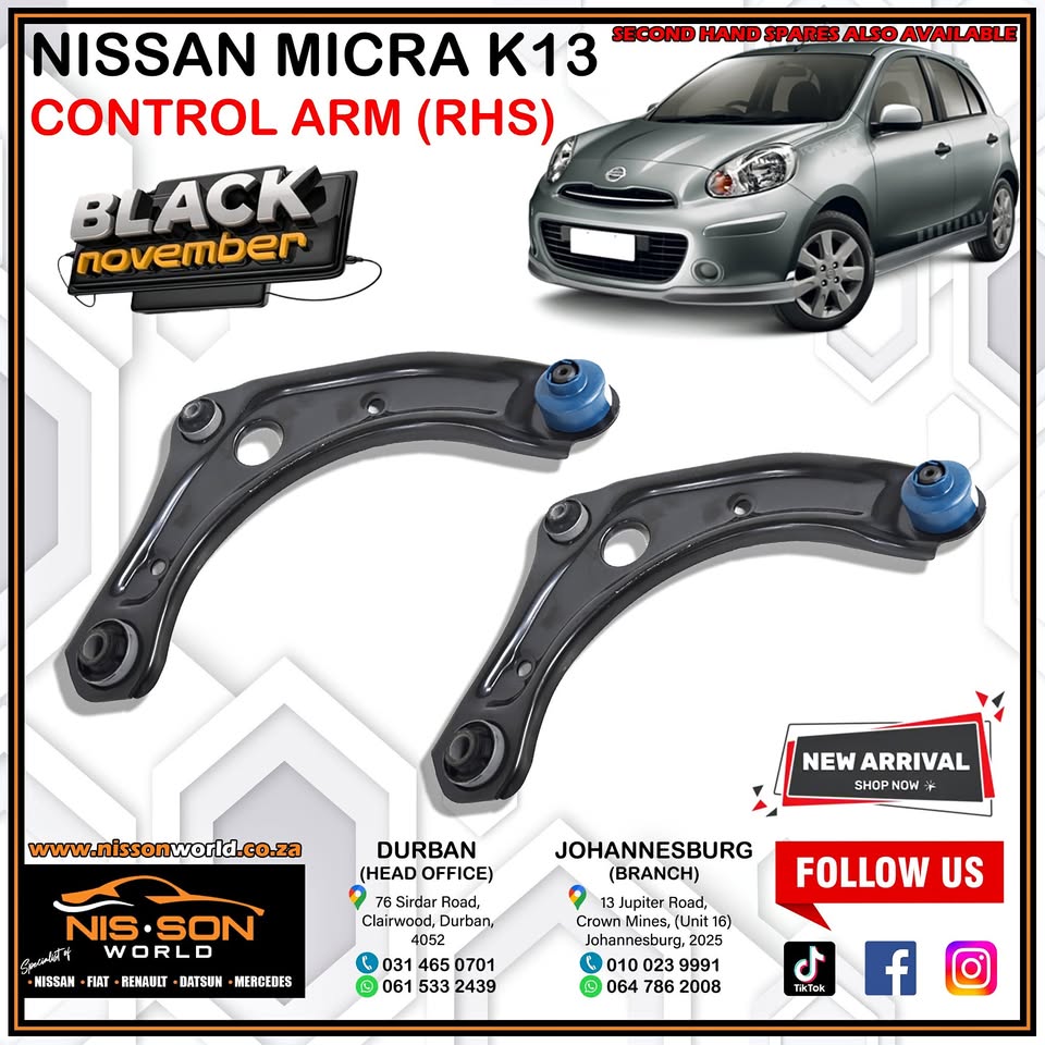 Nissan Micra K13 Control Arms (RHS) - Private Seller Nissan Micra K13 Control Arms (RHS) - Private Seller