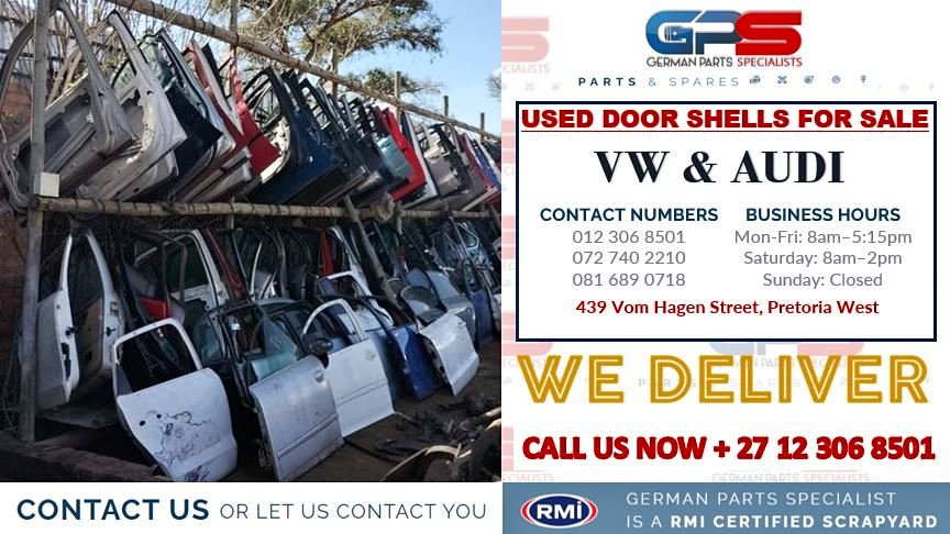 USED REPLACEMENT DOOR SHELLS FOR VW & AUDI - Private Seller USED REPLACEMENT DOOR SHELLS FOR VW & AUDI - Private Seller
