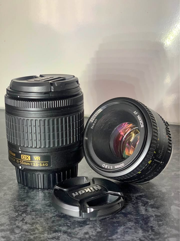 Nikon 18-55mm AF-P + Nikkor 50mm f/1.8D Lens Bundle – Excellent Condition Nikon 18-55mm AF-P + Nikkor 50mm f/1.8D Lens Bundle – Excellent Condition
