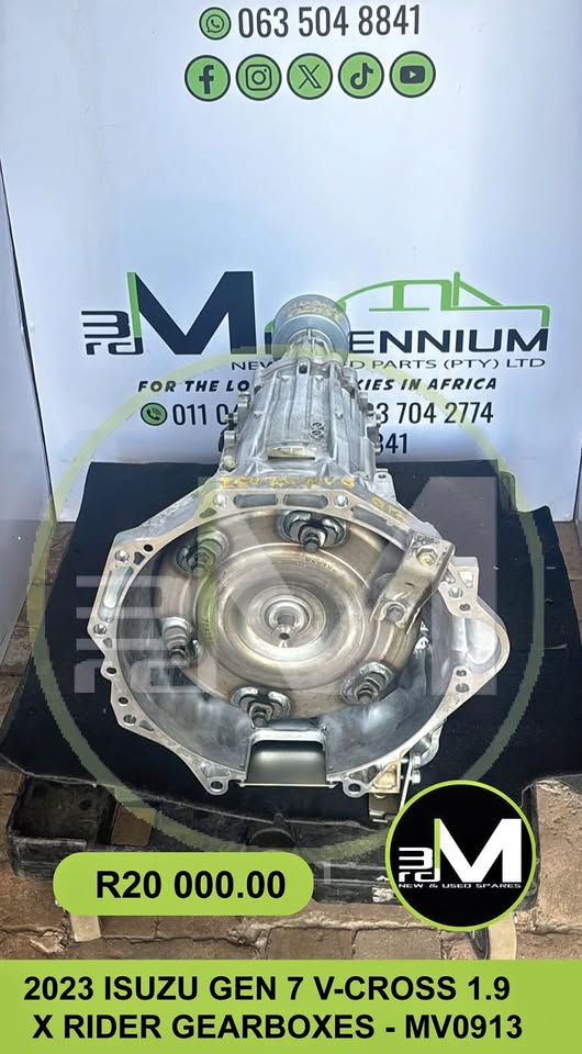 Used 2023 ISUZU GEN 7 V-CROSS 1.9 X RIDER GEARBOX - MV0913 for
