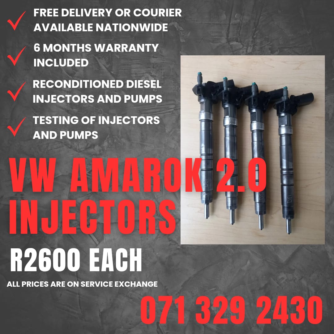 VW AMAROK 2.0 INJECTORS FOR SALE WITH WARRANTY - Private Seller VW AMAROK 2.0 INJECTORS FOR SALE WITH WARRANTY - Private Seller