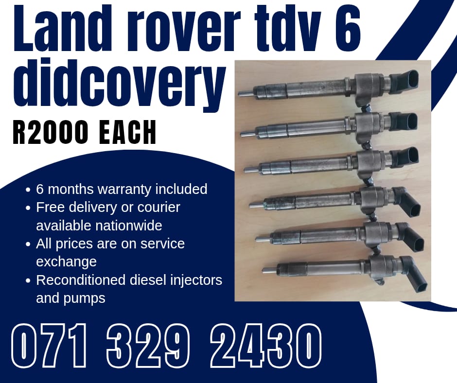 LAND ROVER DISCOVERY TDV6 INJECTORS FOR SALE WITH WARRANTY - Private Seller LAND ROVER DISCOVERY TDV6 INJECTORS FOR SALE WITH WARRANTY - Private Seller