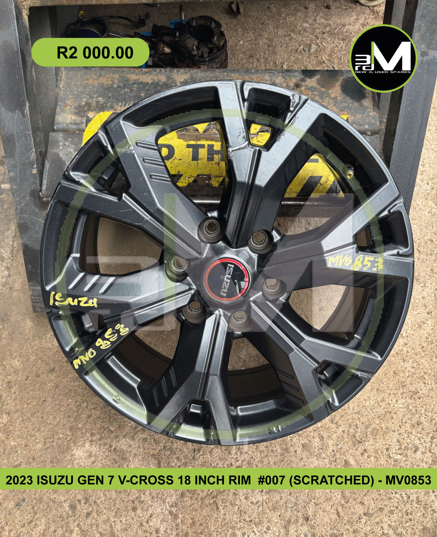 2023 ISUZU GEN 7 V-CROSS 18 INCH RIM (SCRATCHED) 007 – MV0853