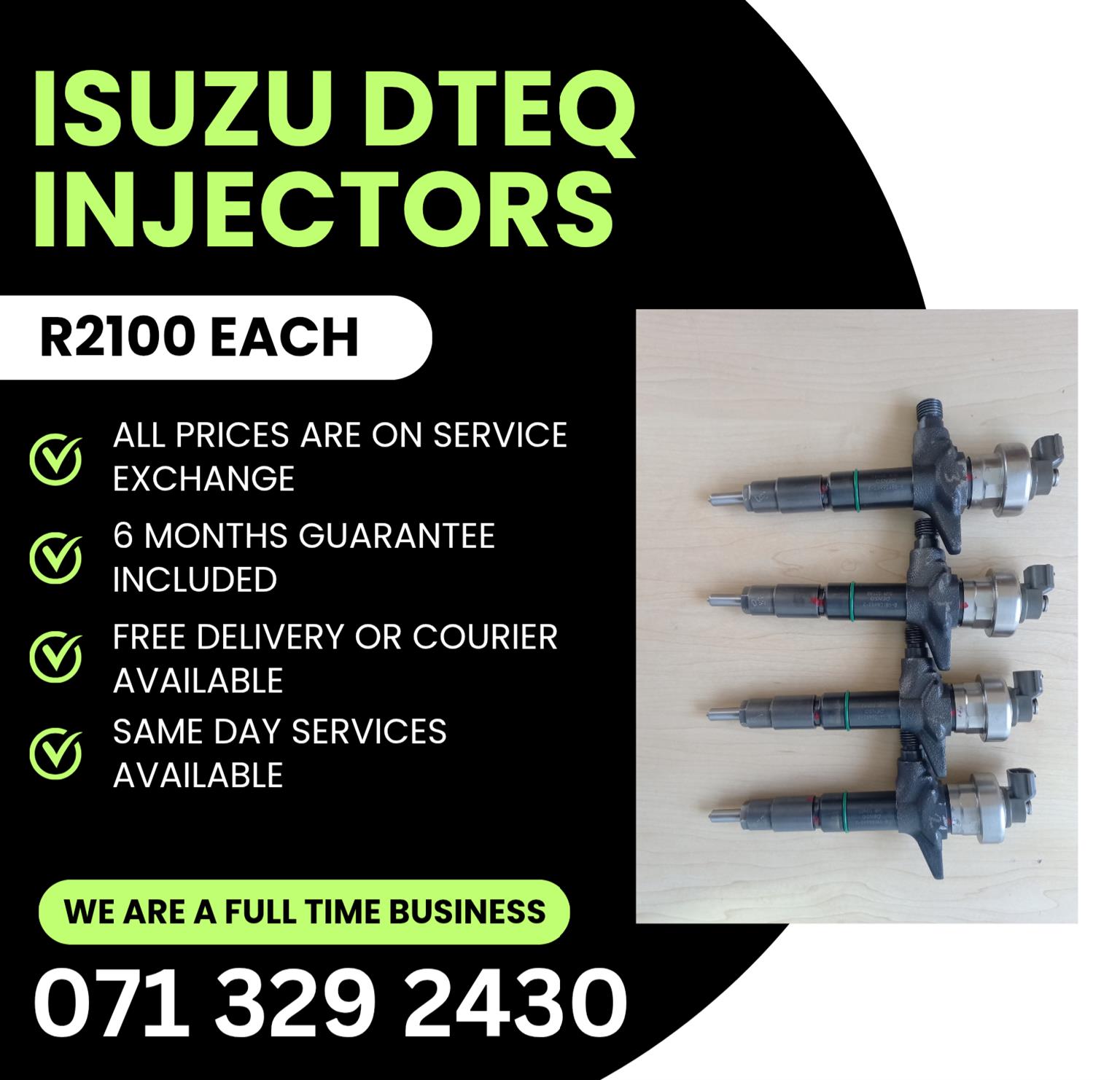ISUZU DTEQ KB300 DIESEL INJECTORS FOR SALE WITH WARRANTY - Private Seller ISUZU DTEQ KB300 DIESEL INJECTORS FOR SALE WITH WARRANTY - Private Seller