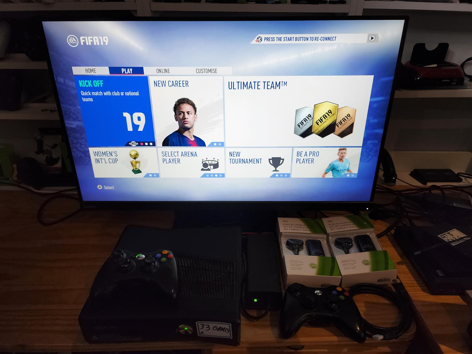 Xbox 360 Slim 320gb RGH with 34 games installed Fifa 19 Gta v and plenty  more | Junk Mail