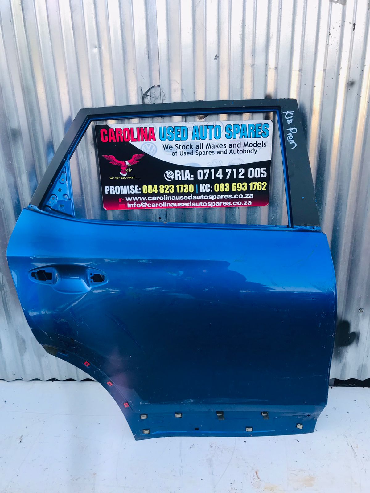Kia Selto right rear/back door - Private Seller Kia Selto right rear/back door - Private Seller
