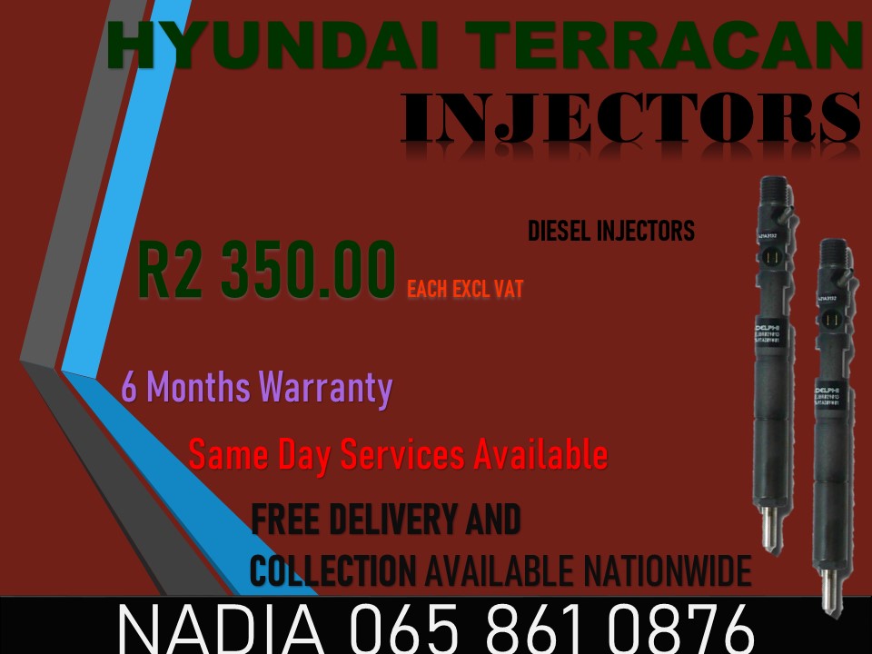 RELAIBLE DIESEL INJECTORS FOR HYUNDAI TERRICAN 2.9 FOR SALE - Private Seller RELAIBLE DIESEL INJECTORS FOR HYUNDAI TERRICAN 2.9 FOR SALE - Private Seller