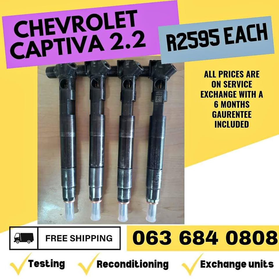CHEVROLET CAPTIVA 2.2 DIESEL INJECTORS FOR SALE WITH WARRANTY