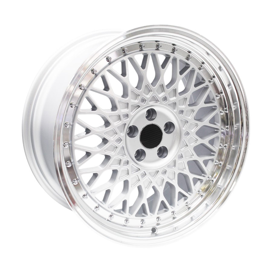 18″ TWC323 5/100 Silver Machine Lip Alloy Wheels