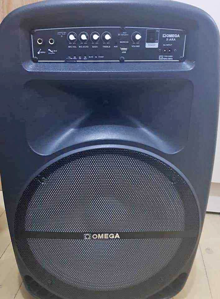 15" Omega Bluetooth Rechargeable Speaker,  New with warranty and FREE DELIVERY