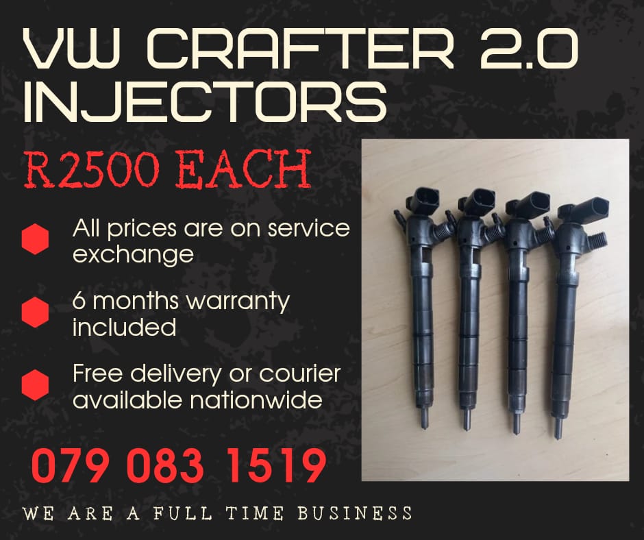 VW CRAFTER 2.0 INJECTORS FOR SALE WITH WARRANTY - Private Seller