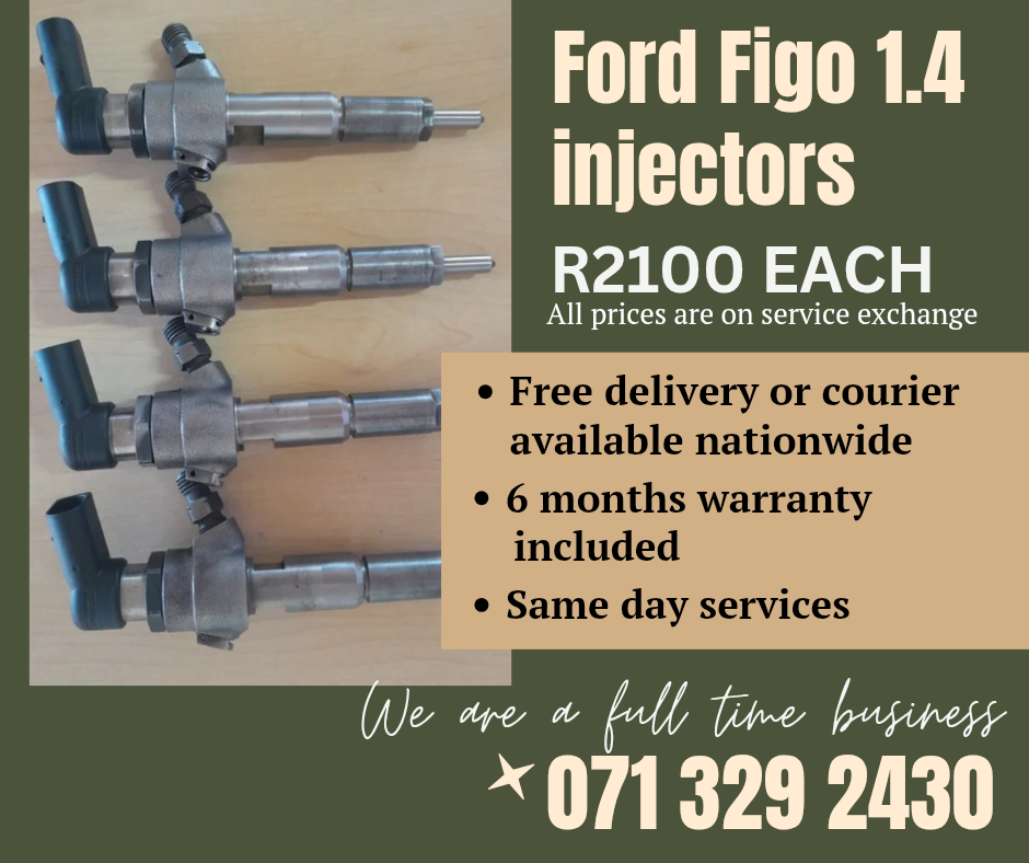 FORD FIGO 1.4 DIESEL INJECTORS FOR SALE WITH WARRANTY - Private Seller FORD FIGO 1.4 DIESEL INJECTORS FOR SALE WITH WARRANTY - Private Seller