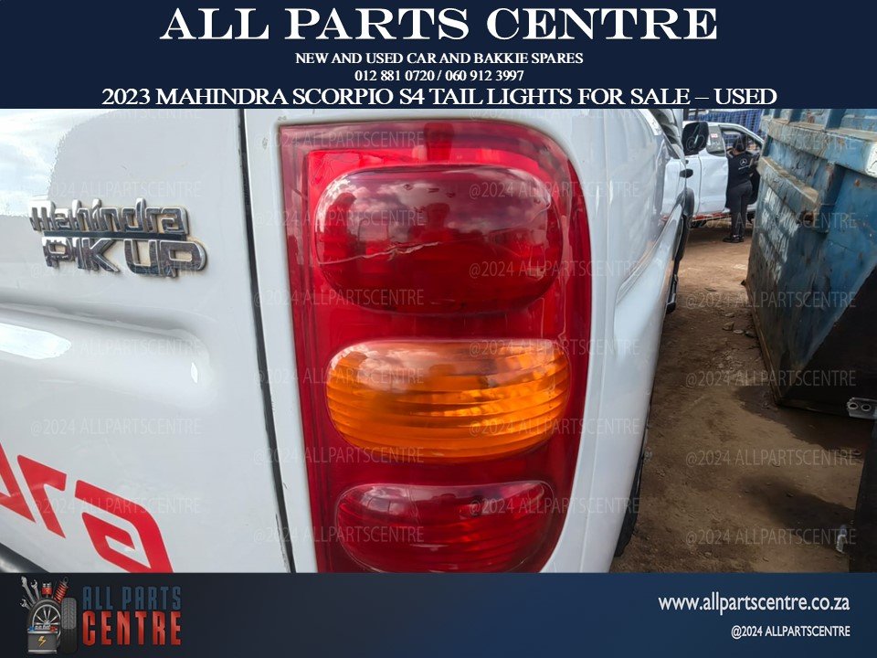 2023 Mahindra Scorpio S4 tail lights for sale – used - Private Seller