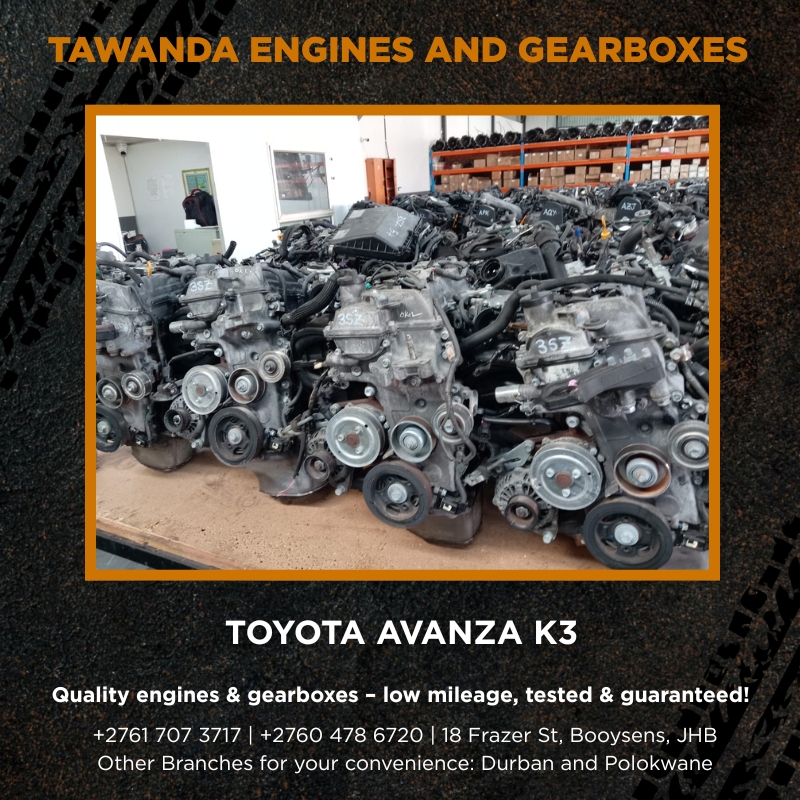 TOYOTA AVANZA K3 AND 3SZ ENGINES FOR SALE - Private Seller