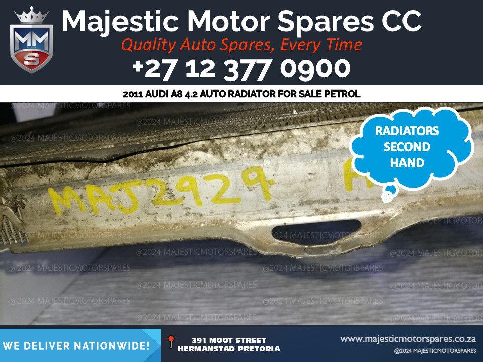 2011 Audi A8 4.2 Petrol Radiator – For Sale - Private Seller