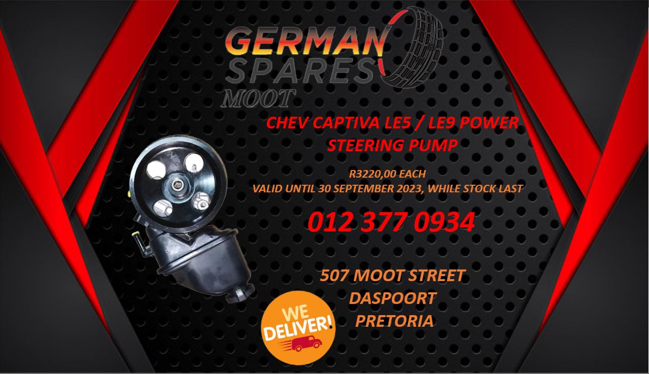 CHEV CAPTIVA LE5/LE9 POWER STEERING PUMP IN STOCK - Private Seller CHEV CAPTIVA LE5/LE9 POWER STEERING PUMP IN STOCK - Private Seller