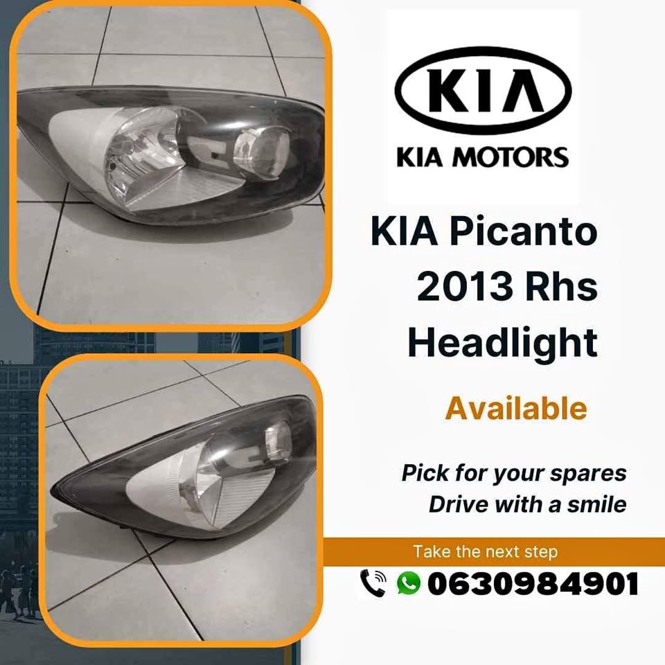 Kia Picanto 2013 Headlight