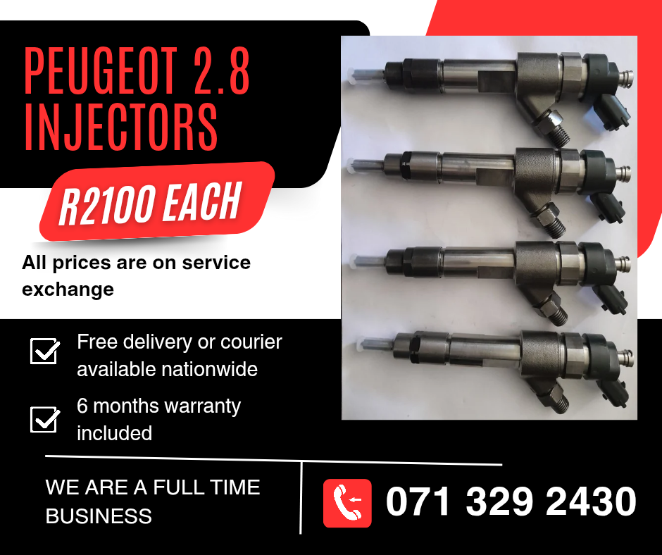 PEUGEOT 2.8 INJECTORS FOR SALE WITH WARRANTY - Private Seller PEUGEOT 2.8 INJECTORS FOR SALE WITH WARRANTY - Private Seller
