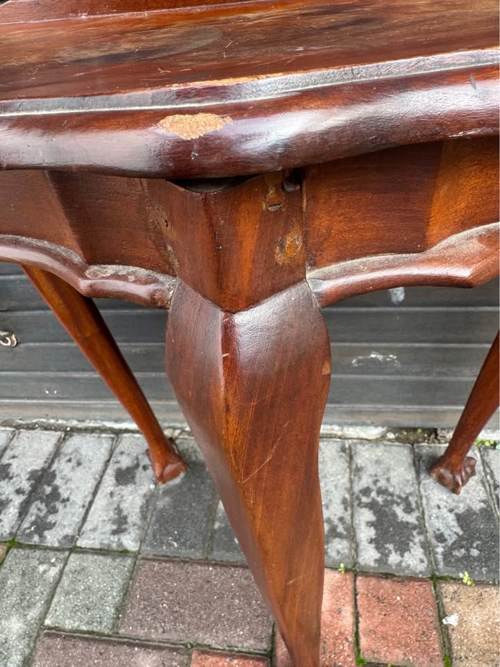 Antique small ball and claw table