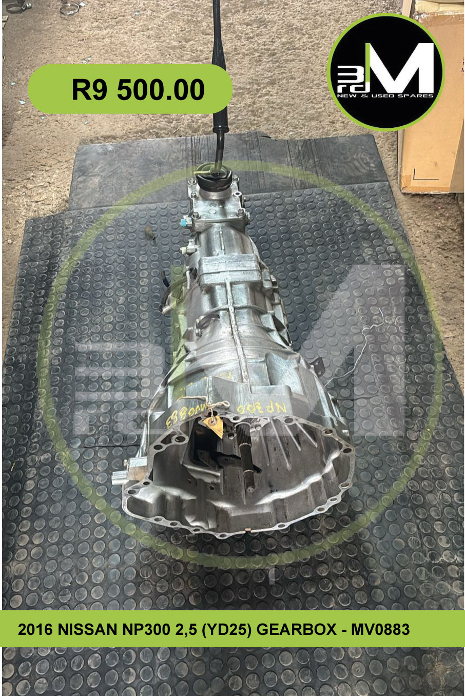 Used 2016 NISSAN NP300 2.5 (YD25) GEARBOX - MV0883 for sale in