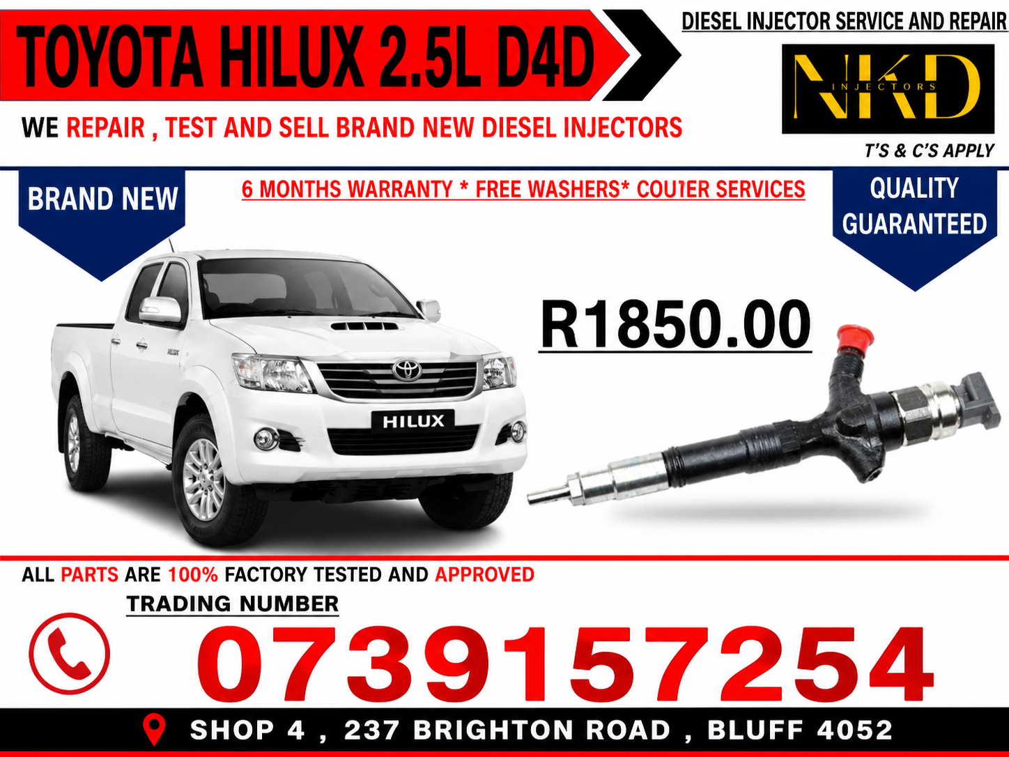 4JK1 DMAX INJECTORS - Private Seller 4JK1 DMAX INJECTORS - Private Seller