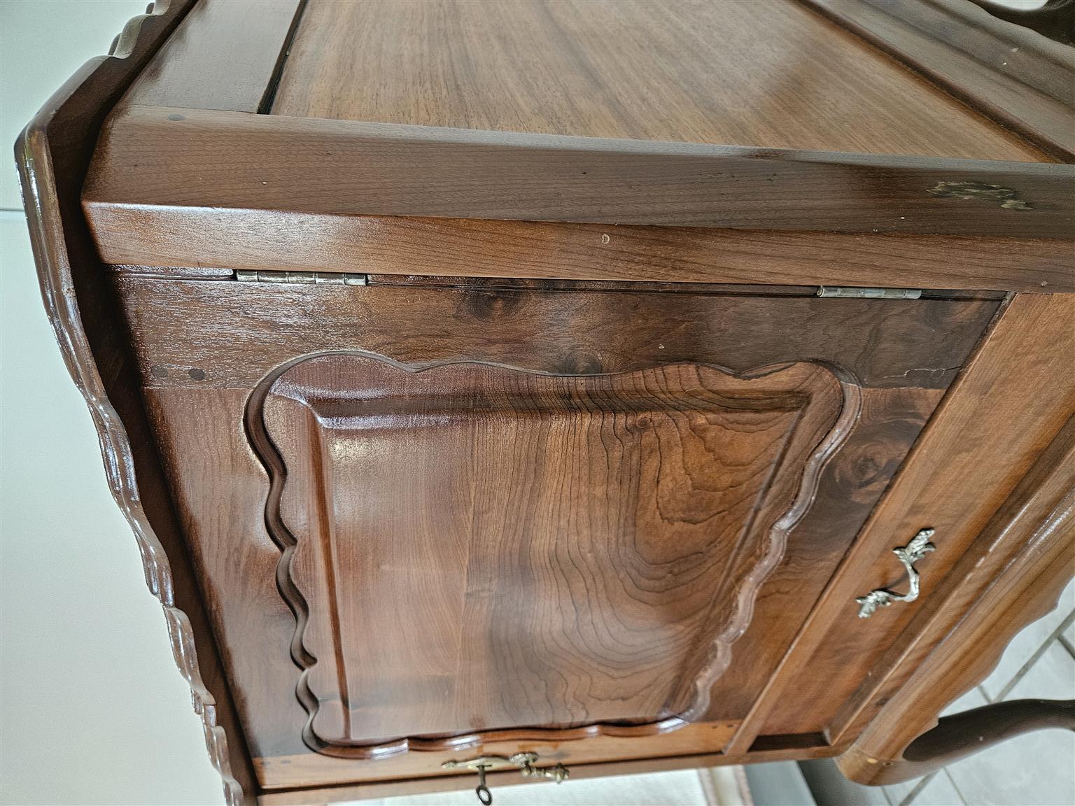 Antique Imbuia Ball & Claw Cabinet for sale
