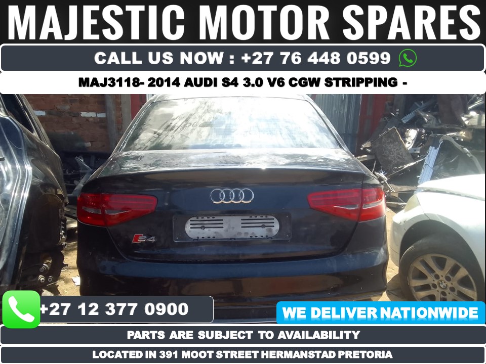2014 Audi S4 3.0 V6 CGW spares – Black in colour