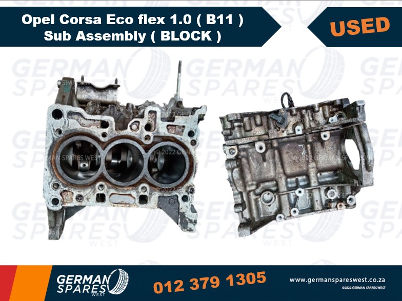 Opel Corsa Ecoflex 1.0 ( B11 ) USED Sub Assembly ( Block ) for sale - Private Seller Opel Corsa Ecoflex 1.0 ( B11 ) USED Sub Assembly ( Block ) for sale - Private Seller