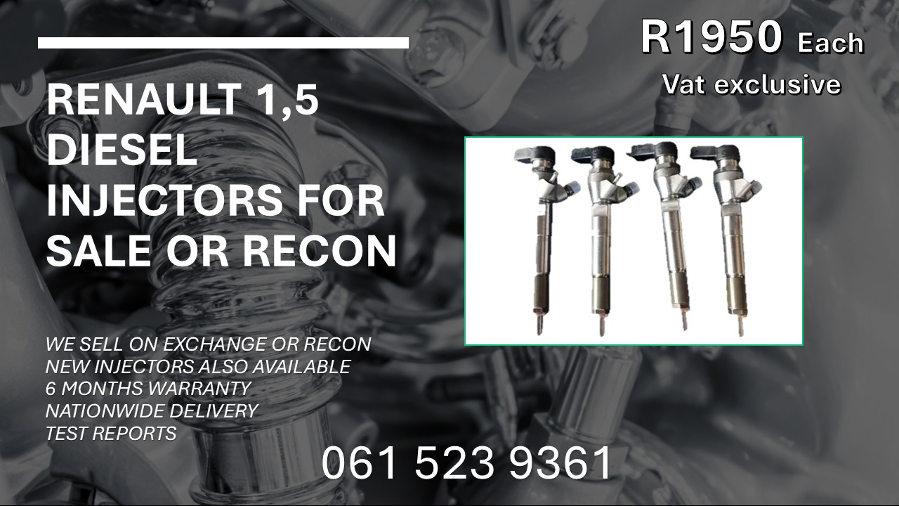 RENAULT 1.5 DIESEL INJECTORS FOR SALE WITH TESTE REPORTS - Private Seller RENAULT 1.5 DIESEL INJECTORS FOR SALE WITH TESTE REPORTS - Private Seller