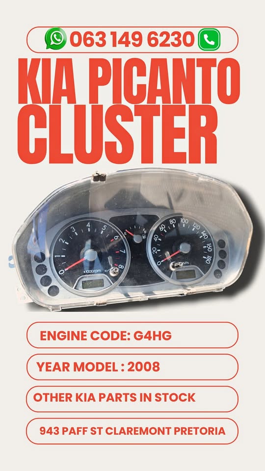 Kia picanto cluster