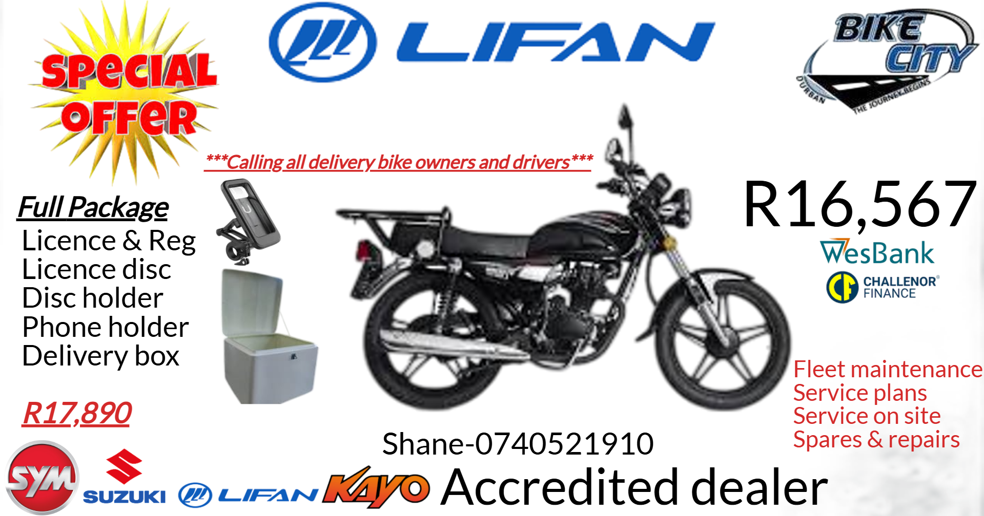 Lifan Machete 125cc Delivery bike ( SPECIAL ) - Private Seller