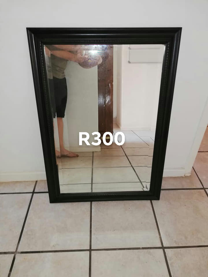 Black Framed Mirror For