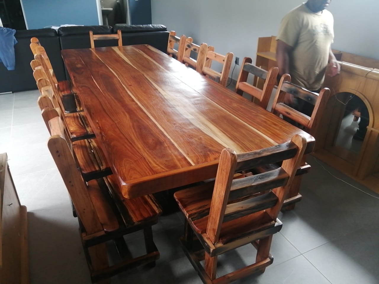 Second hand 12 store seater dining table