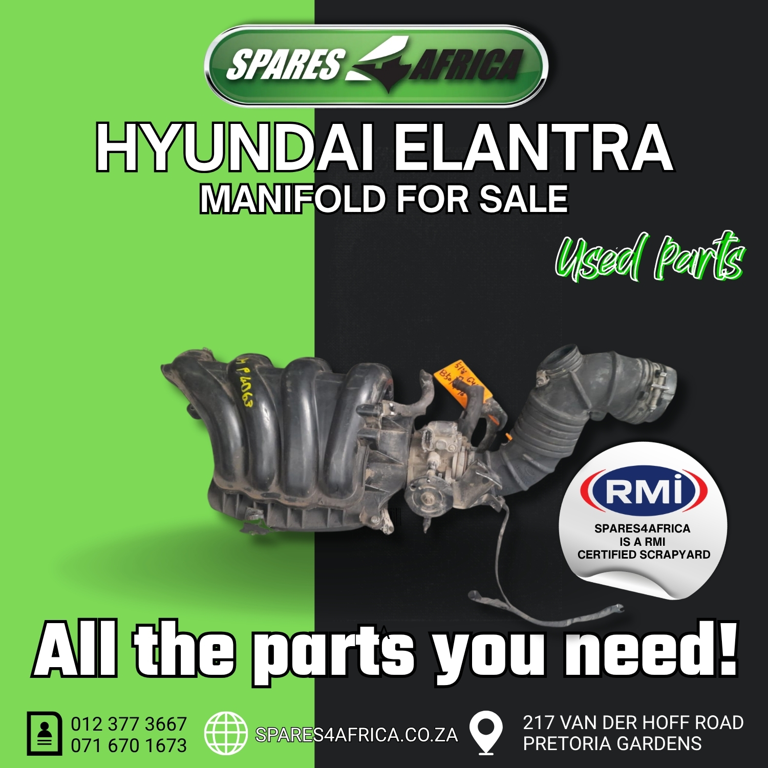 HYUNDAI ELANTRA MANIFOLD – USED - Private Seller HYUNDAI ELANTRA MANIFOLD – USED - Private Seller