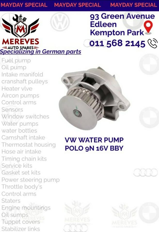 Brand New VW Golf, Audi Water Pumps, - Private Seller