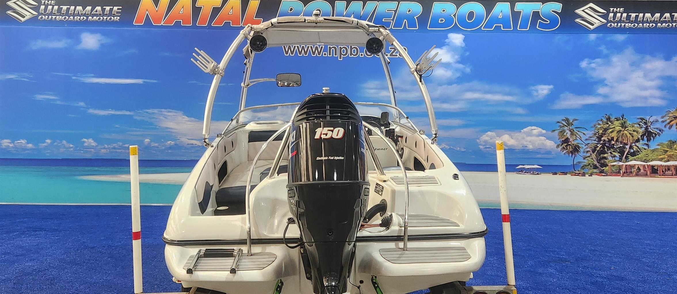 SUNDOWNER 190 ON TRAILER 150 HP SUZUKI 4 STROKE
