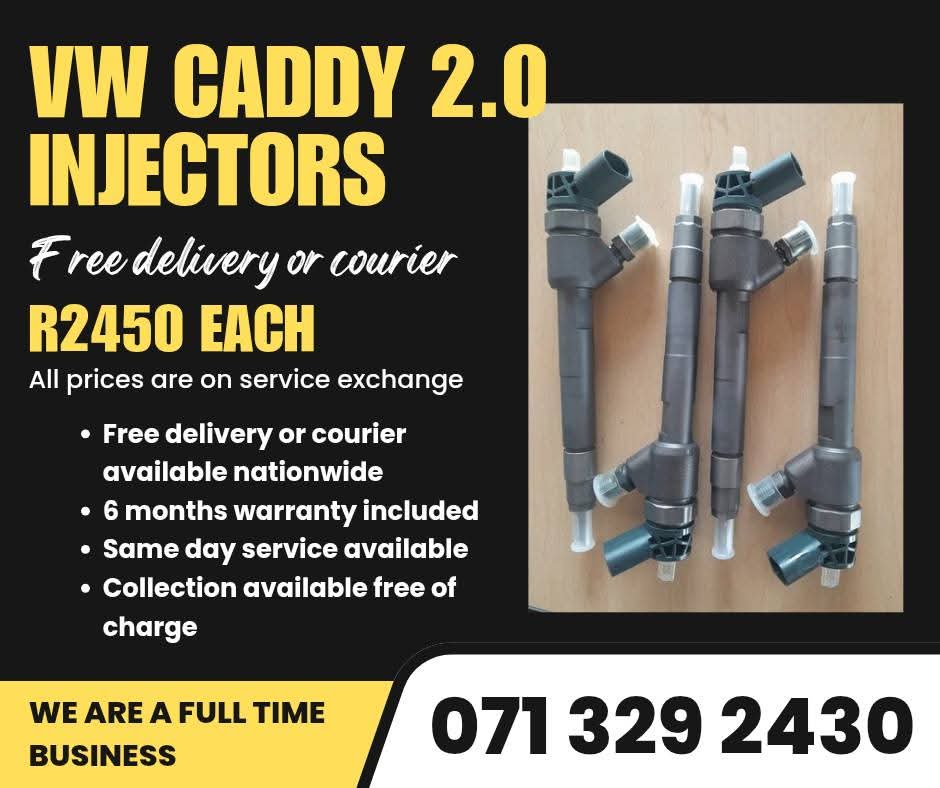 VW CADDY 2.0 INJECTORS FOR SALE WITH WARRANTY INCLUDED - Private Seller VW CADDY 2.0 INJECTORS FOR SALE WITH WARRANTY INCLUDED - Private Seller