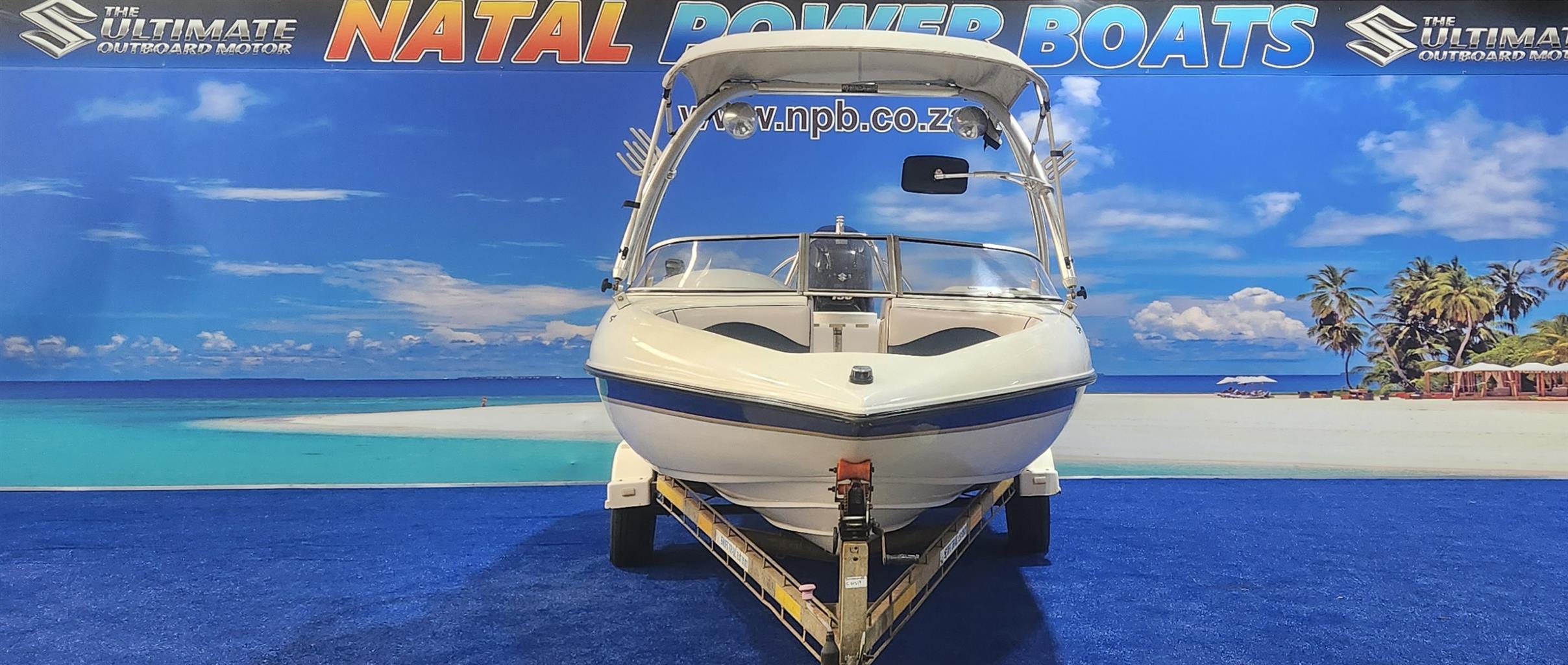 SUNDOWNER 190 ON TRAILER 150 HP SUZUKI 4 STROKE