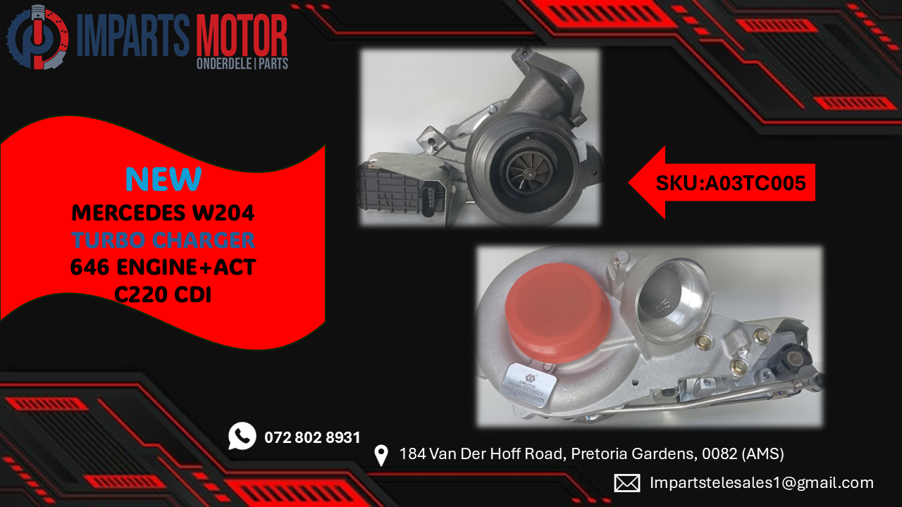 NEW MERCEDES W204 TURBO CHARGER 646 ENGINE+ACT C220 CDI FOR SALE !!! - Private Seller