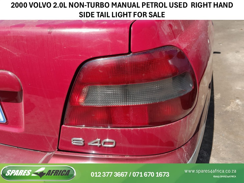 2000 VOLVO S40 RIGHT-HAND SIDE TAIL LIGHT (USED) – FOR SALE - Private Seller 2000 VOLVO S40 RIGHT-HAND SIDE TAIL LIGHT (USED) – FOR SALE - Private Seller