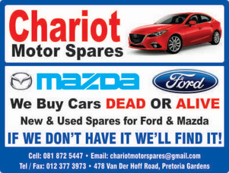 Mazda Spares Available at Chariot Motor Spares