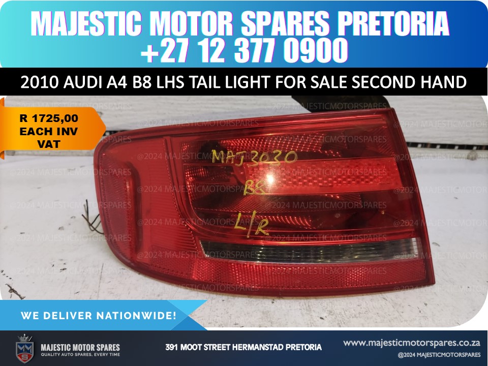Audi B8 2010 tail light for sale – used and tested auto part Audi B8 2010 tail light for sale – used and tested auto part