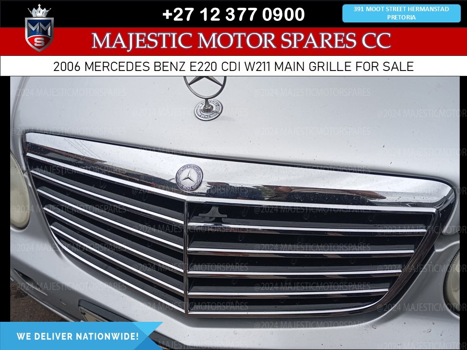For Sale: Used Main Grille for 2006 Mercedes-Benz E220 CDI W211 - Private Seller For Sale: Used Main Grille for 2006 Mercedes-Benz E220 CDI W211 - Private Seller