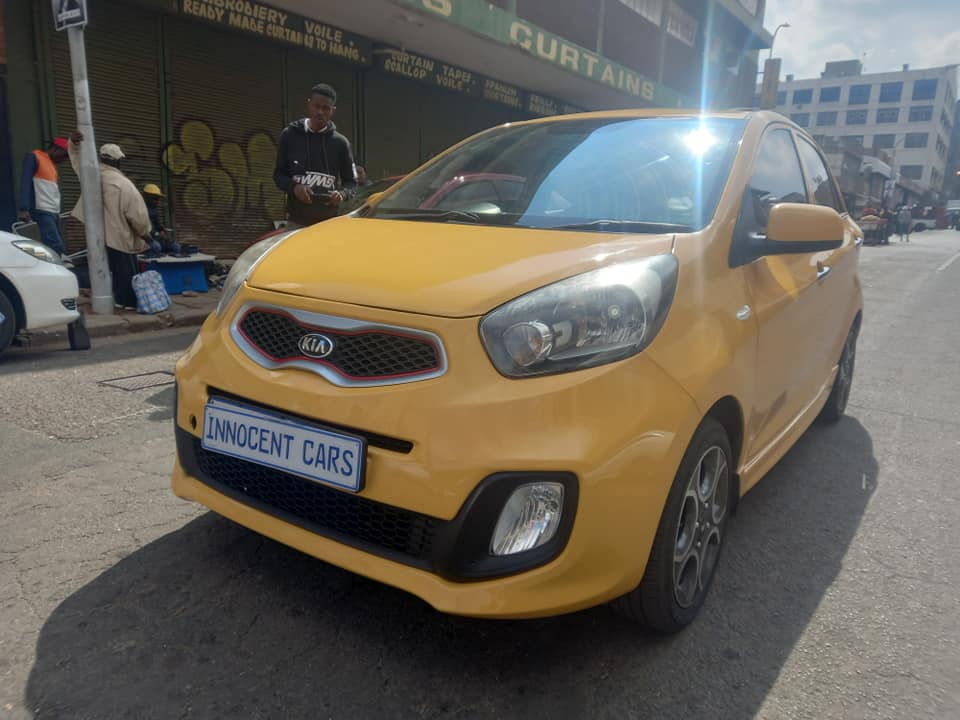 2012 KIA PICANTO 1.1 PETROL, AUTOMATIC TRANSMISSION, YELLOW COLOR, MILEAGE 82000KM